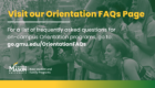 Visit our Orientation FAQs Page by clicking this image